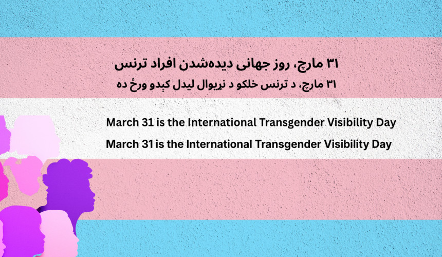 March 31 is the International Transgender Visibility Day