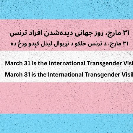 March 31 is the International Transgender Visibility Day