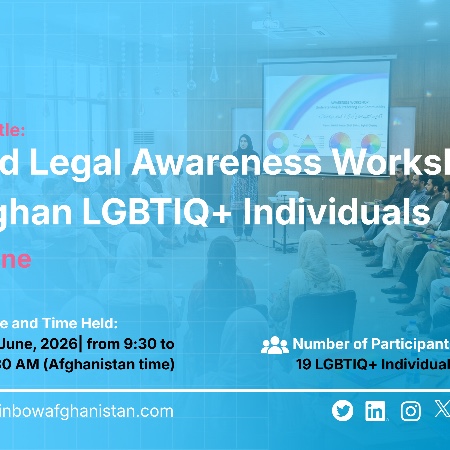 Second Legal Awareness Workshop for Afghan LGBTIQ+ Individuals